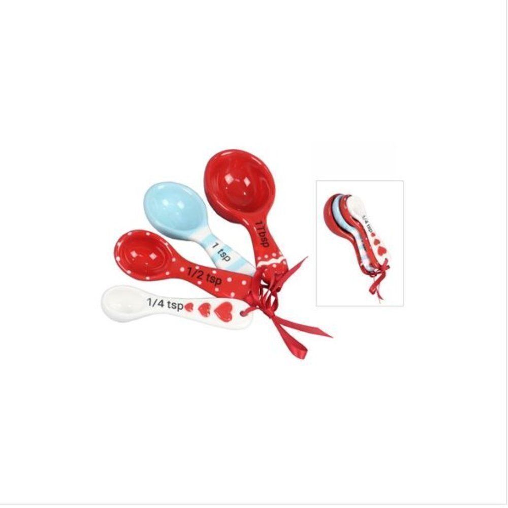 Cute Whimsical Ceramic Measuring Spoon Set - Picture 2 of 2